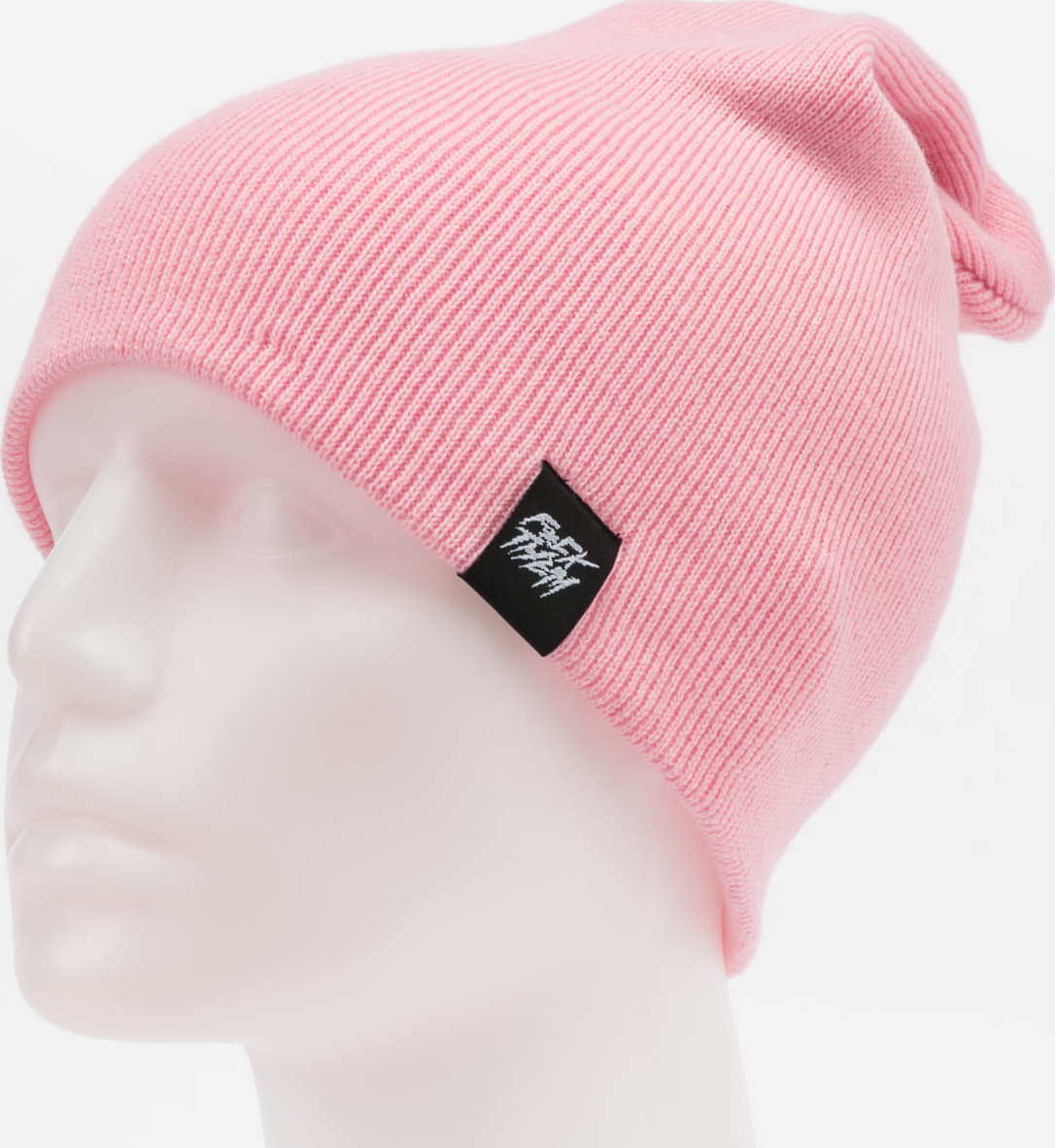 F*CK THEM 2-Style Beanie růžový