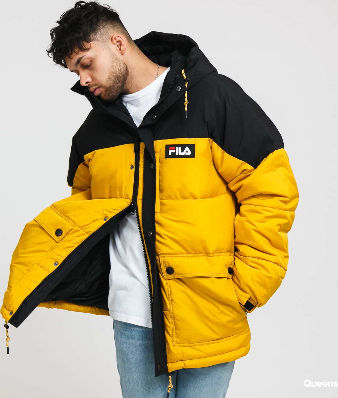 Fila Men Escurcione Puffed Jacket žlutá / černá L