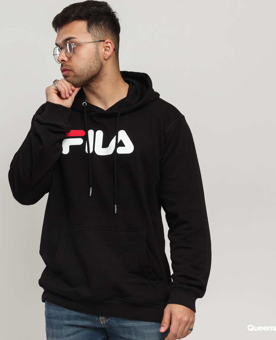 Fila Unisex Classic Pure Hoody černá XL