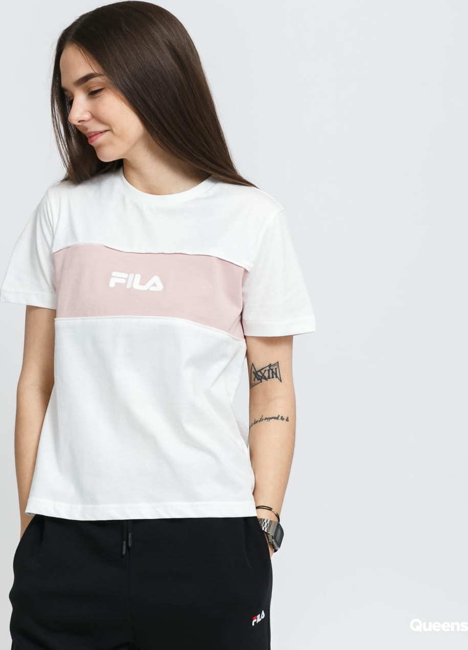 Fila Women Anokia Blocked Tee bílé / růžové L