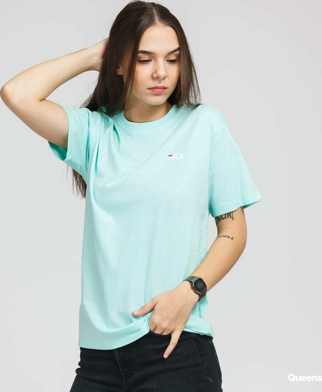 Fila Women Eara Tee mentolové XS