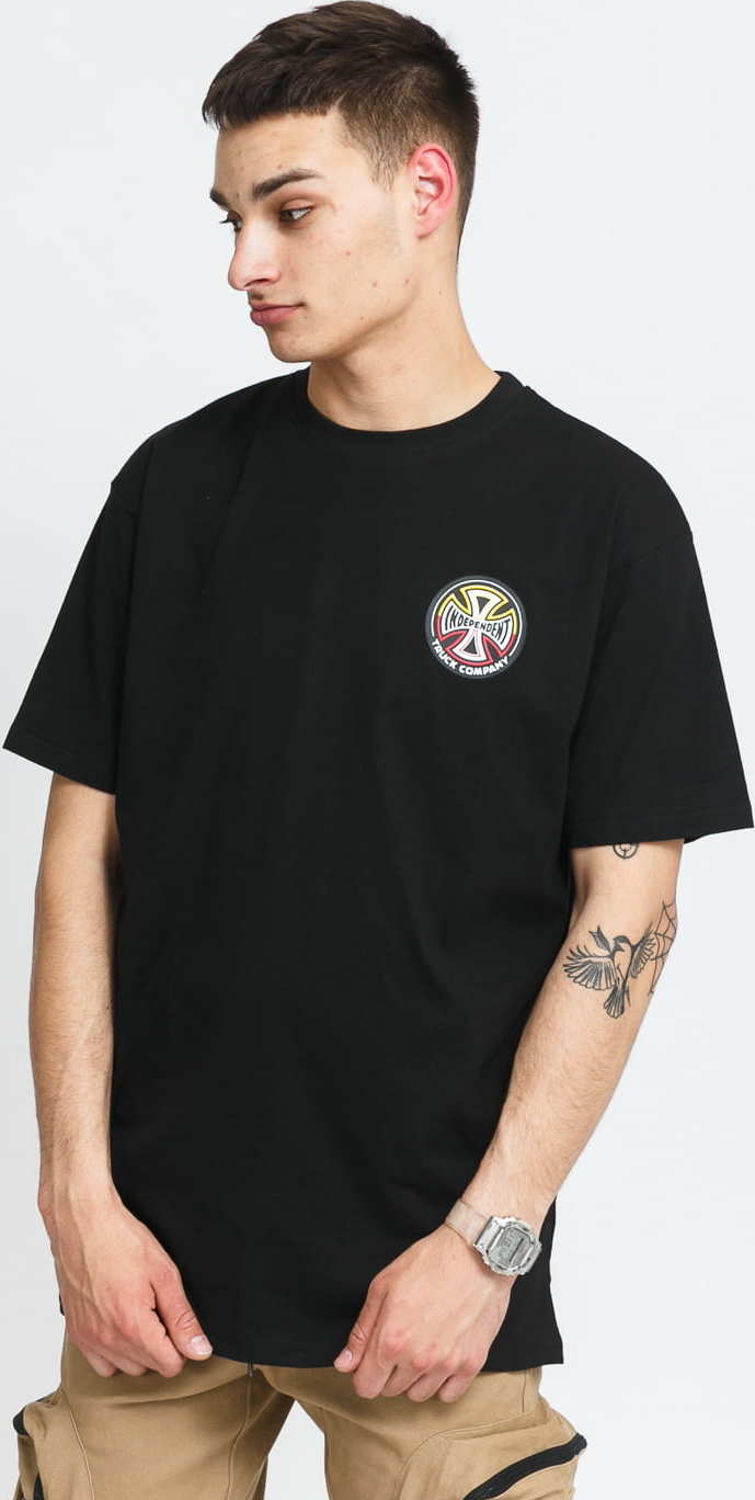 INDEPENDENT Split Cross Tee černé L