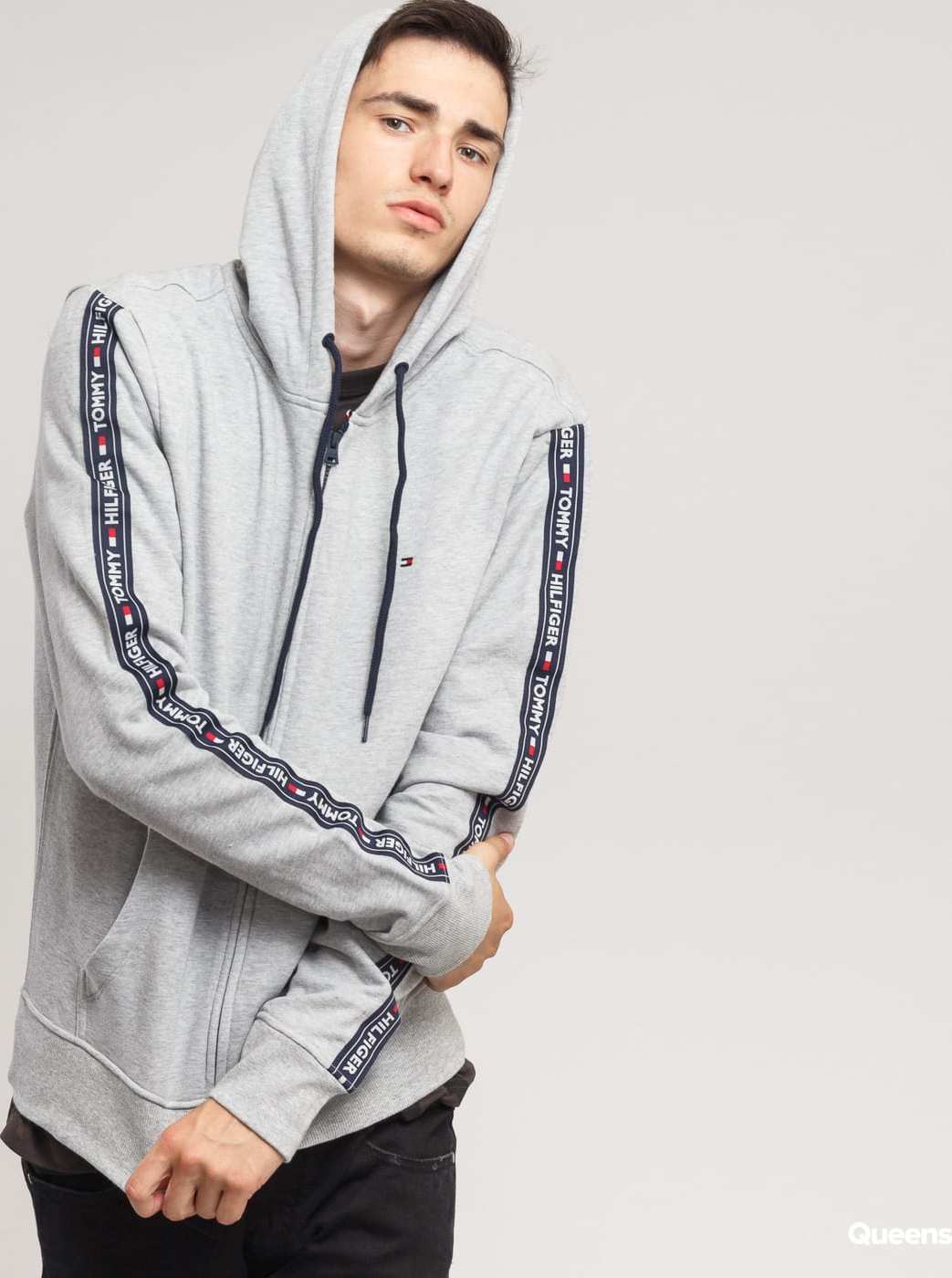 Tommy Hilfiger Hoody LS HWK C/O melange šedá L