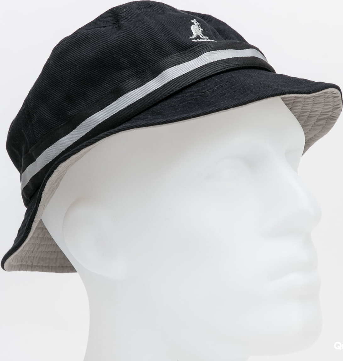 KANGOL Stripe Lahinch černý / šedý L