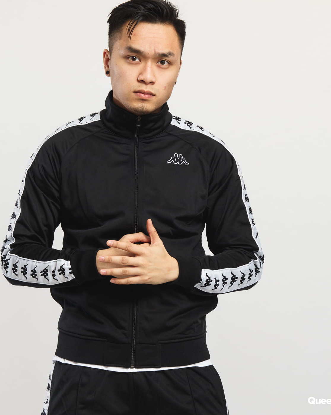 Kappa Banda Anniston Slim černá / bílá 3XL