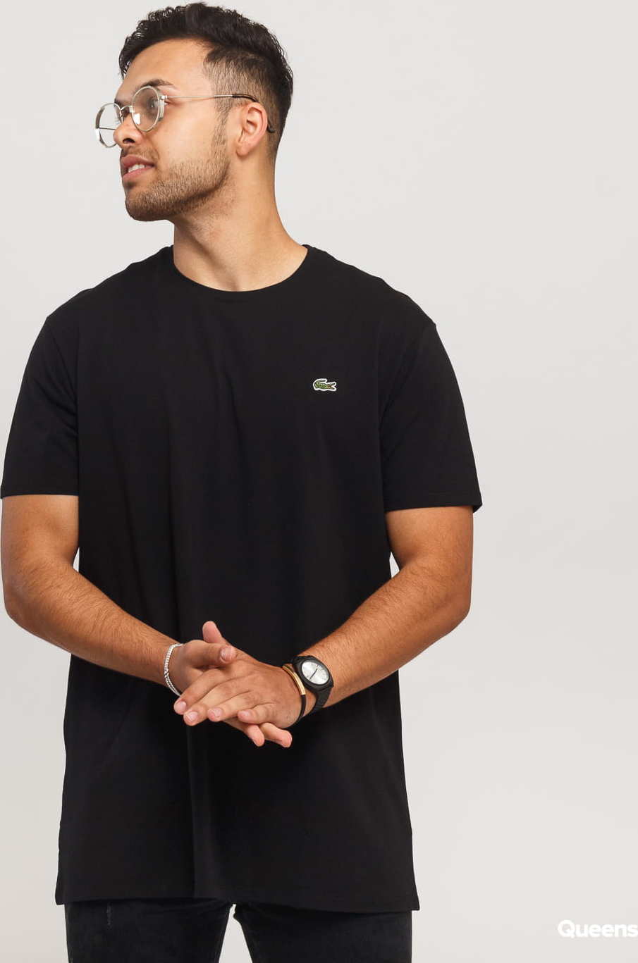 LACOSTE Base T-shirt černé XL