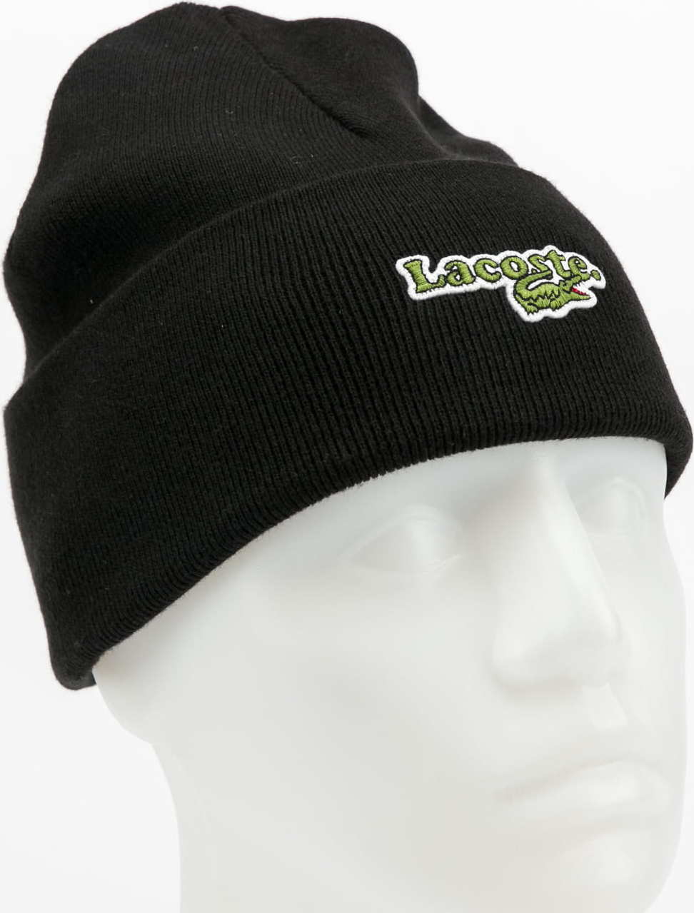 LACOSTE Beanie černý