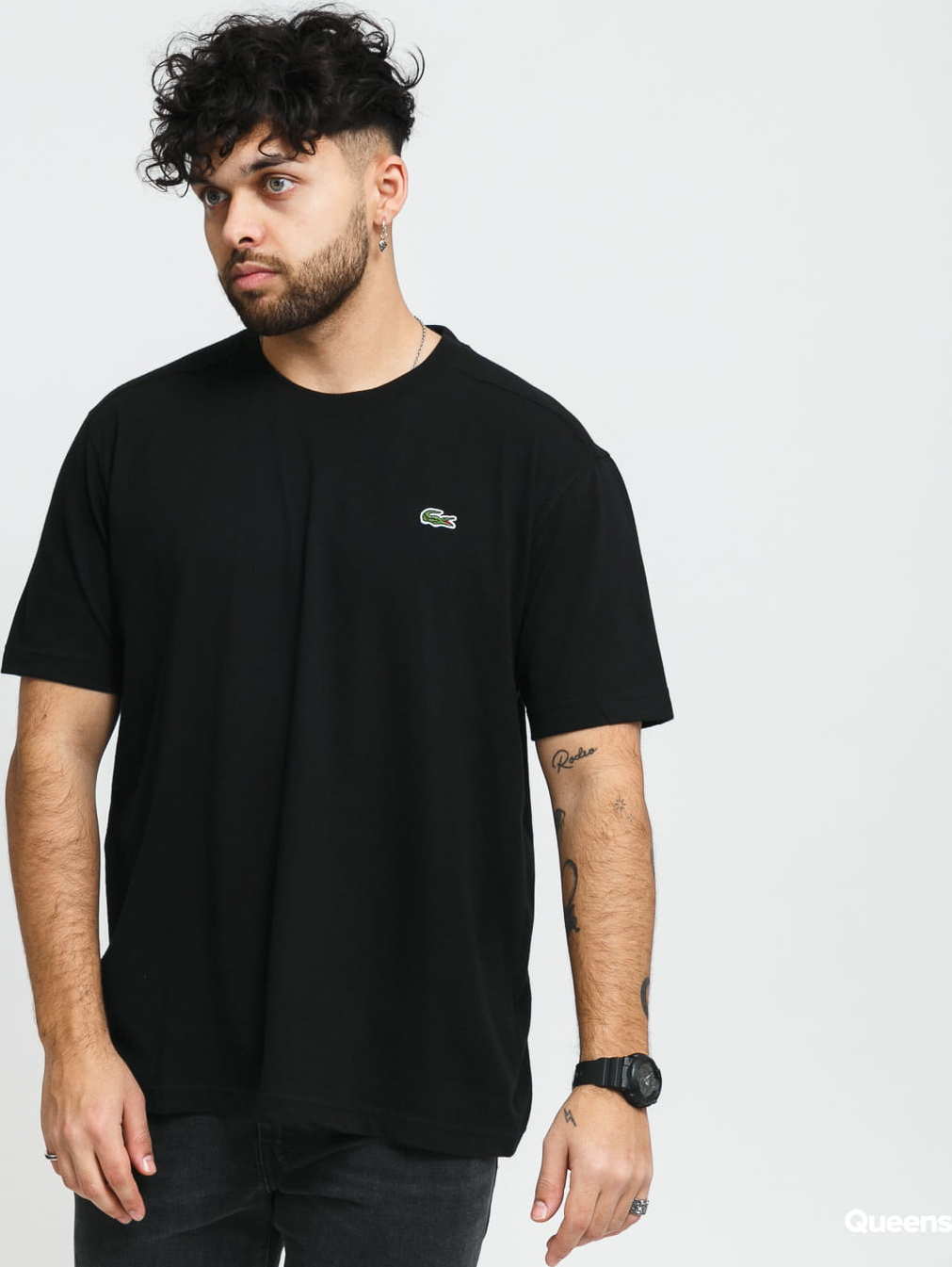 LACOSTE M Classic Tee černé M