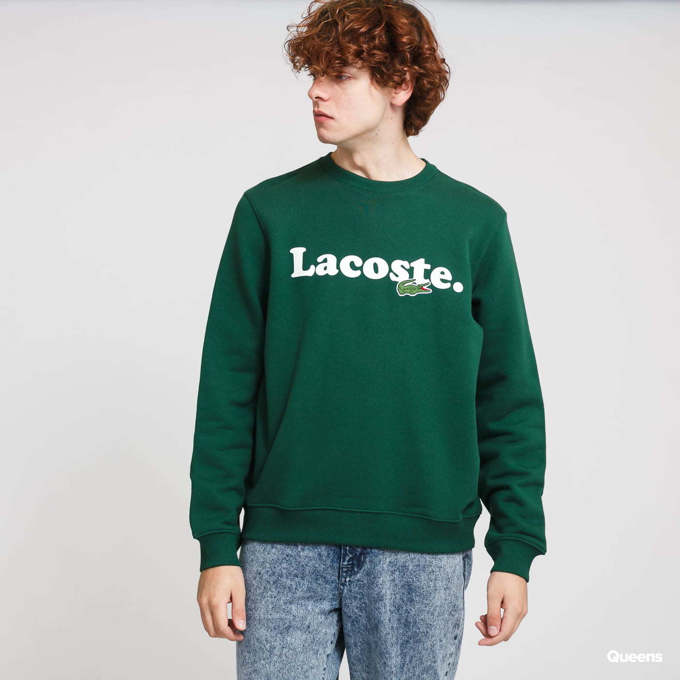 LACOSTE Men's Lacoste And Crocodile Branded Fleece Sweatshirt XL