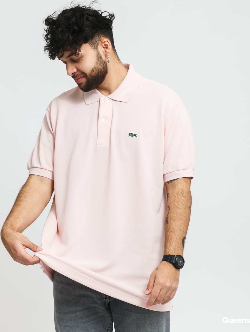 LACOSTE Men's Polo T-Shirt růžové L