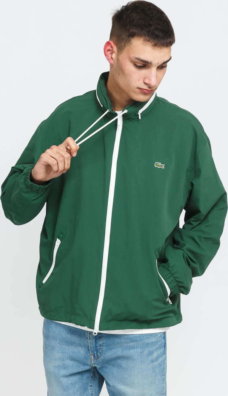 LACOSTE Windbreaker Jacket zelená M-L