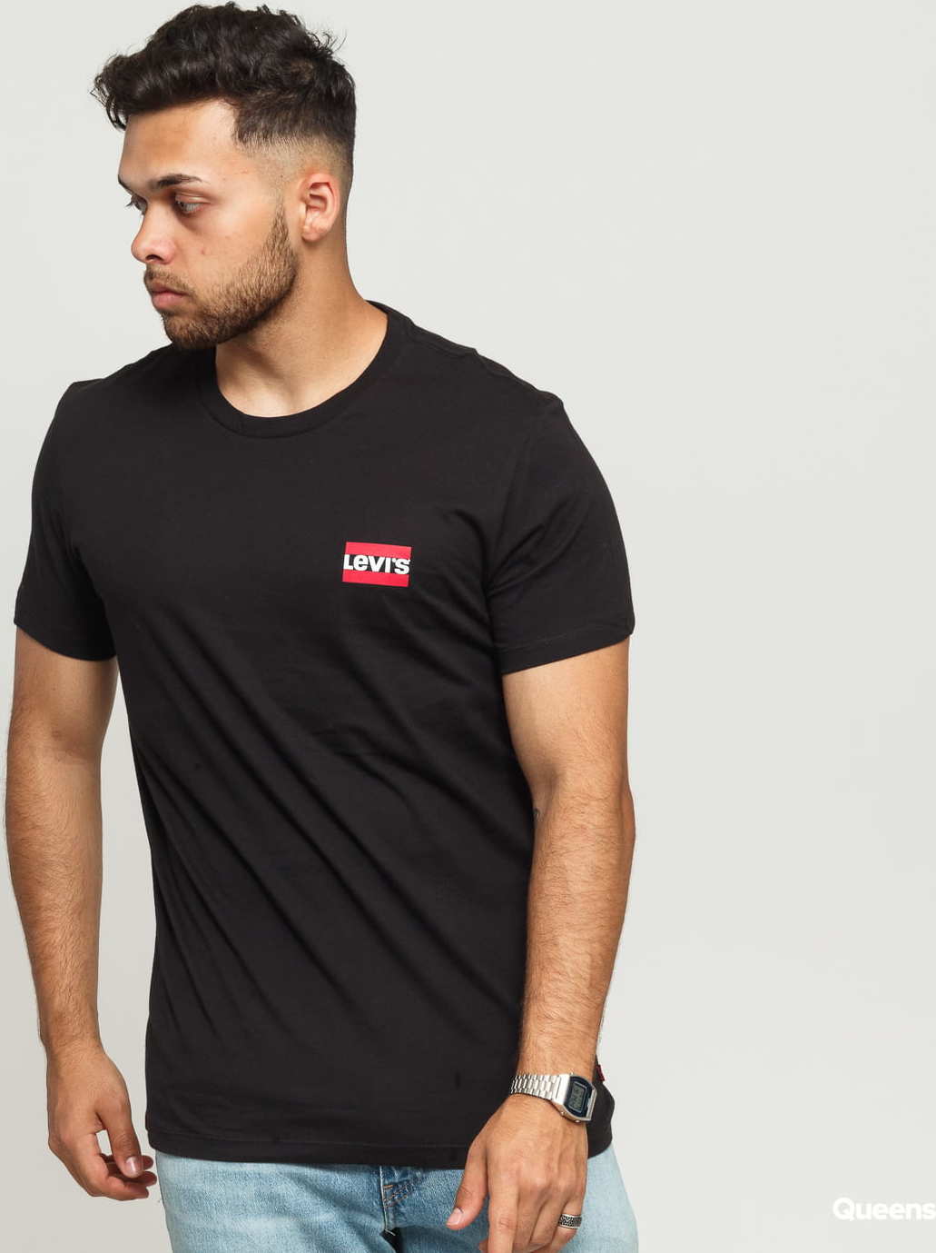 Levi's ® 2PK Crewneck Graphic 2 Pack SW černé / bílé XXL
