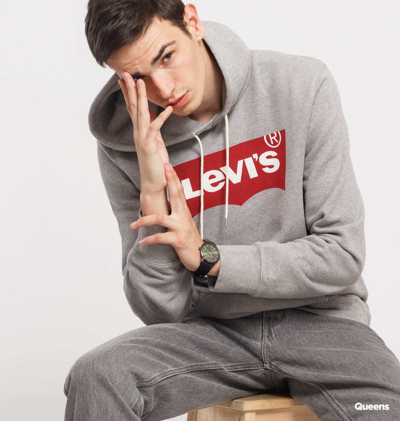 Levi's ® Graphic PO Hoodie melange šedá XS
