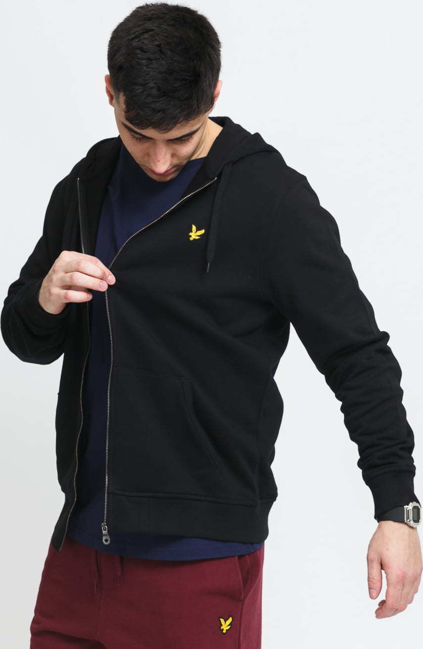 Lyle & Scott Zip Through Hoodie černá XL