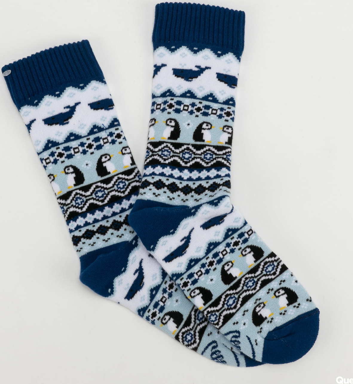 Many Mornings Ice Pinguin Socks avětle modré / tmavě modré / bílé EUR 43-46