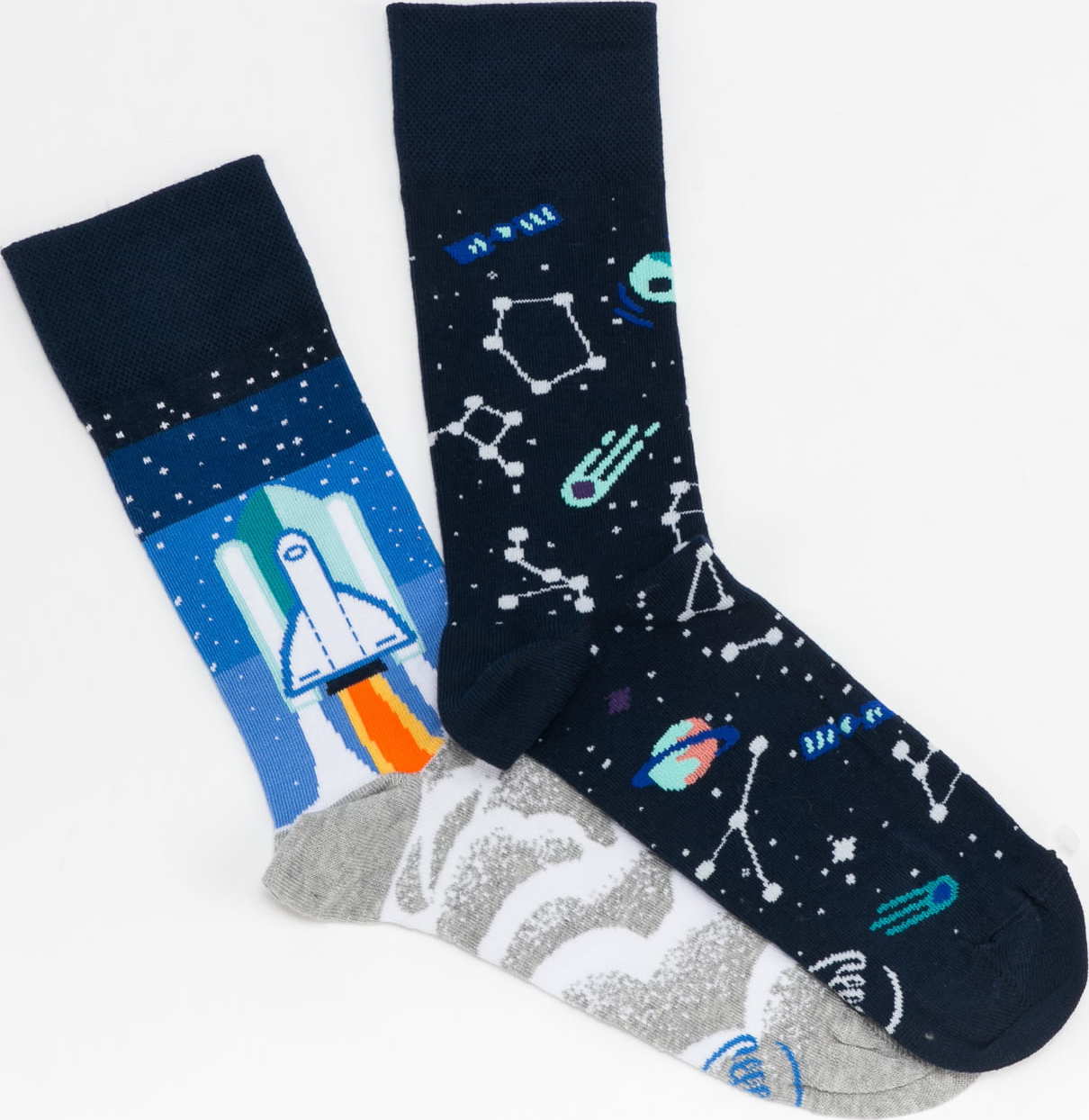 Many Mornings Space Trip Socks navy / modré / šedé / bílé EUR 43-46