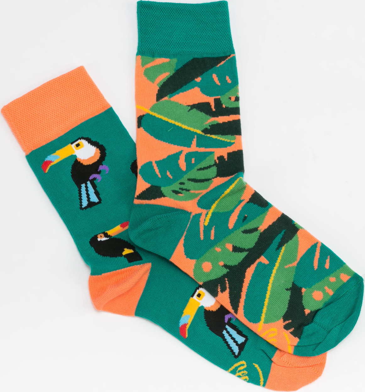 Many Mornings Tropical Heat Socks zelené / lososové EUR 43-46
