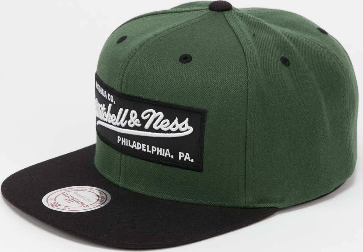 Mitchell & Ness Branded Box Logo Snapback zelená / černá