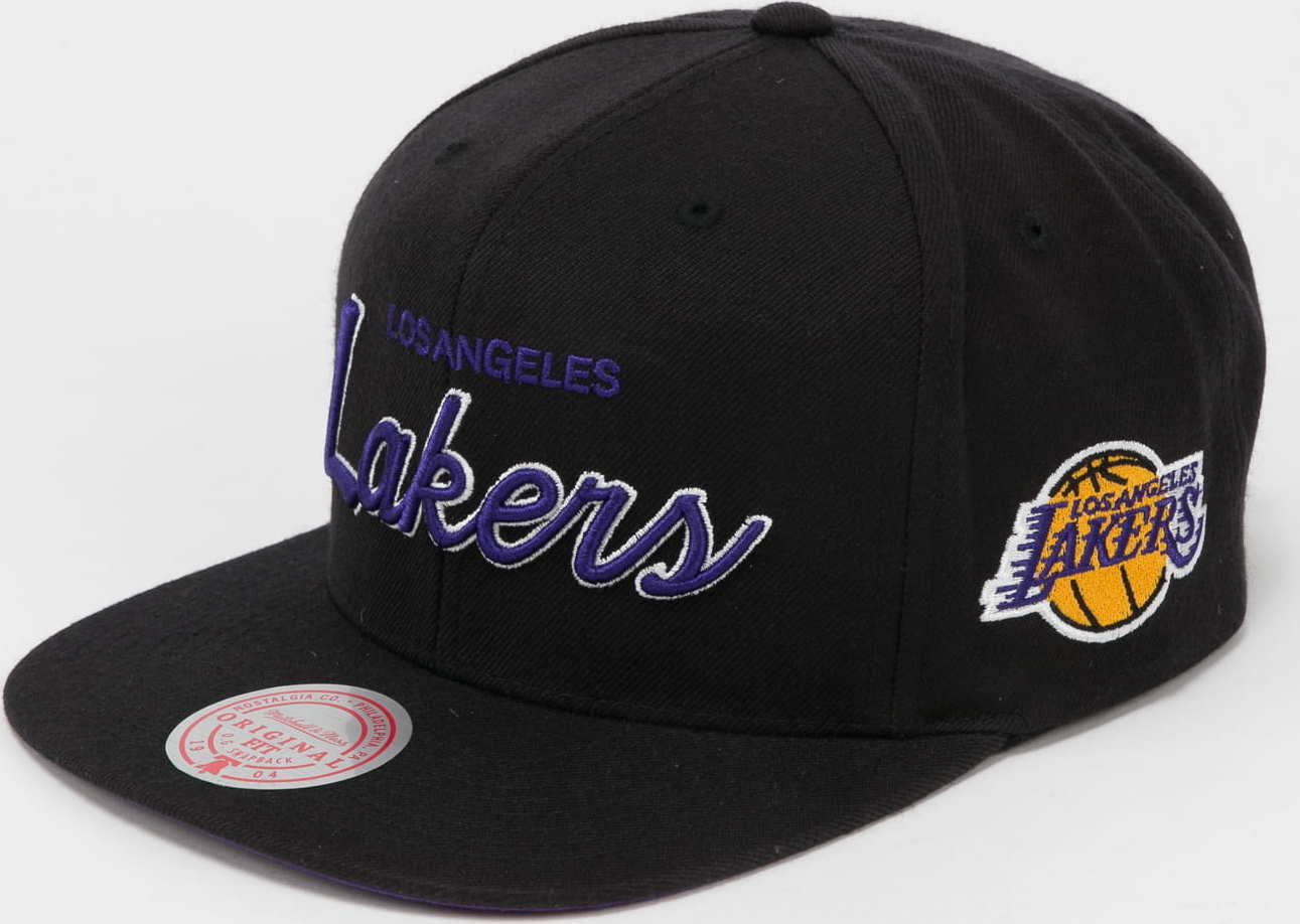 Mitchell & Ness Foundation Script Snapback LA Lakers černá / fialová