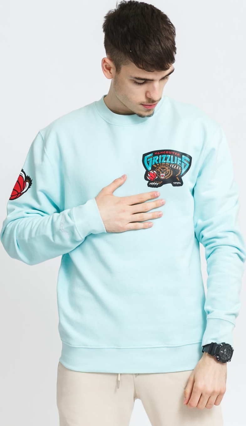 Mitchell & Ness NBA Warm Up Pastel Crew Grizzlies mentolová L