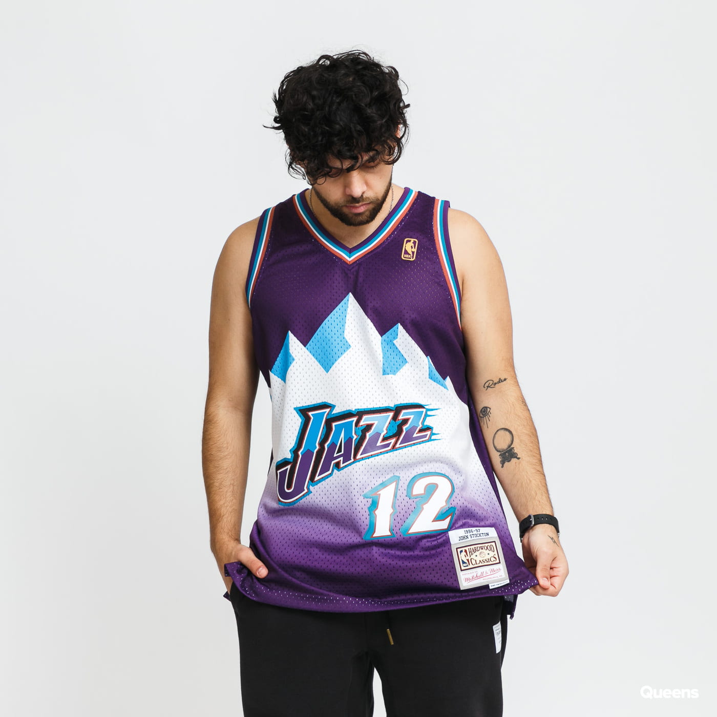 Mitchell & Ness Swingman Jersey Utah Jazz John Stockton "12 fialový XL