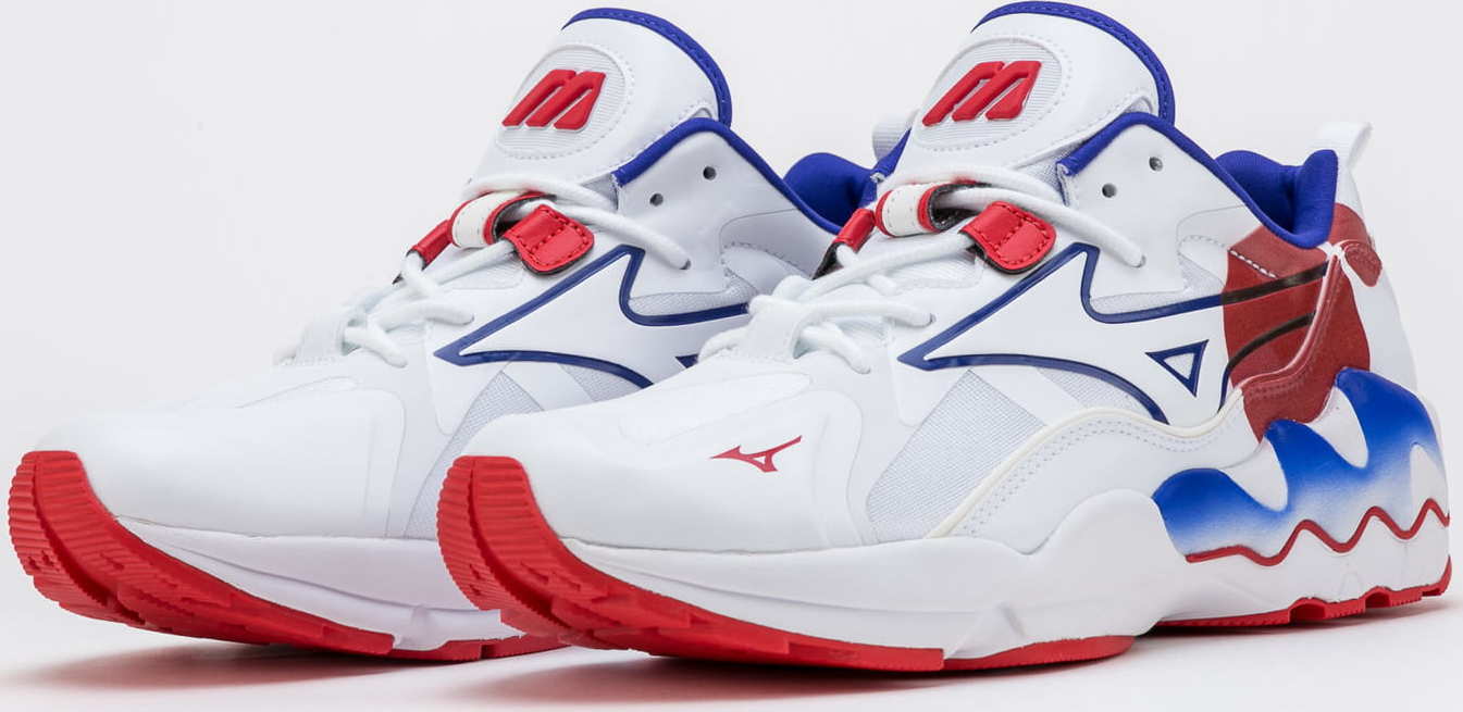 Mizuno Wave Rider 1 white / white / high risk red EUR 46