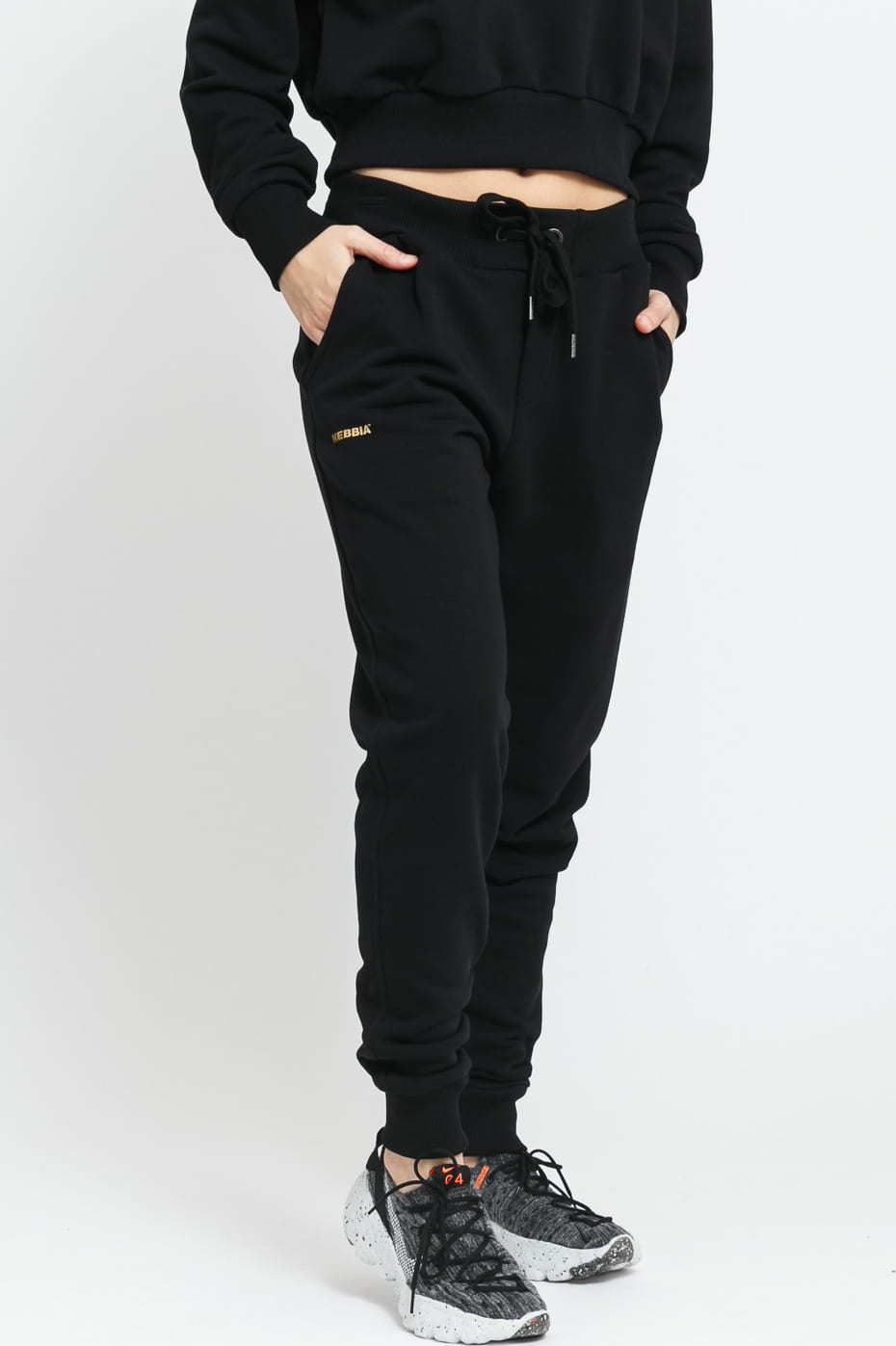 Nebbia Gold Clssic Sweatpants černé / zlaté L