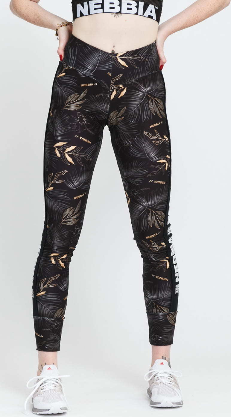 Nebbia High-Waist Performance Legging černé / bílé L