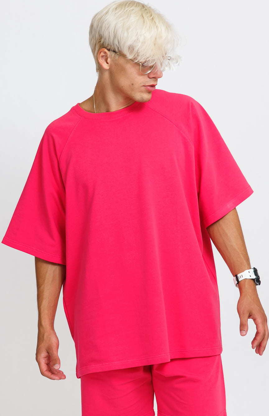 NELFi Tee tmavě růžové M