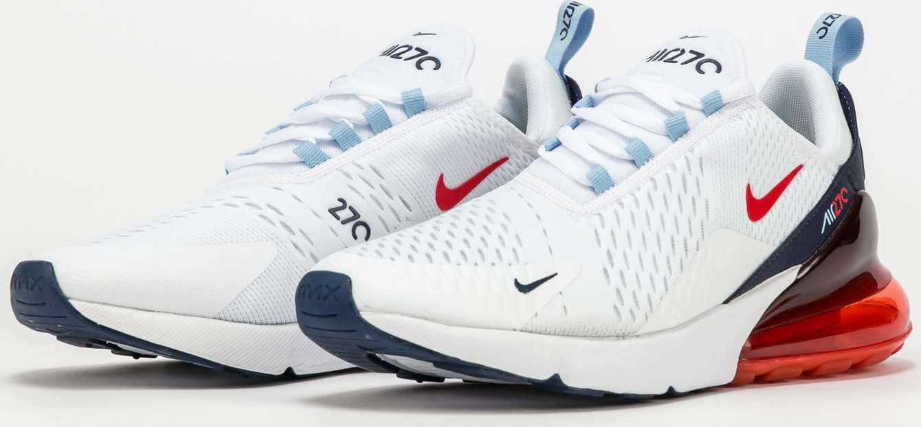Nike Air Max 270 white / chile red - midnight navy EUR 44