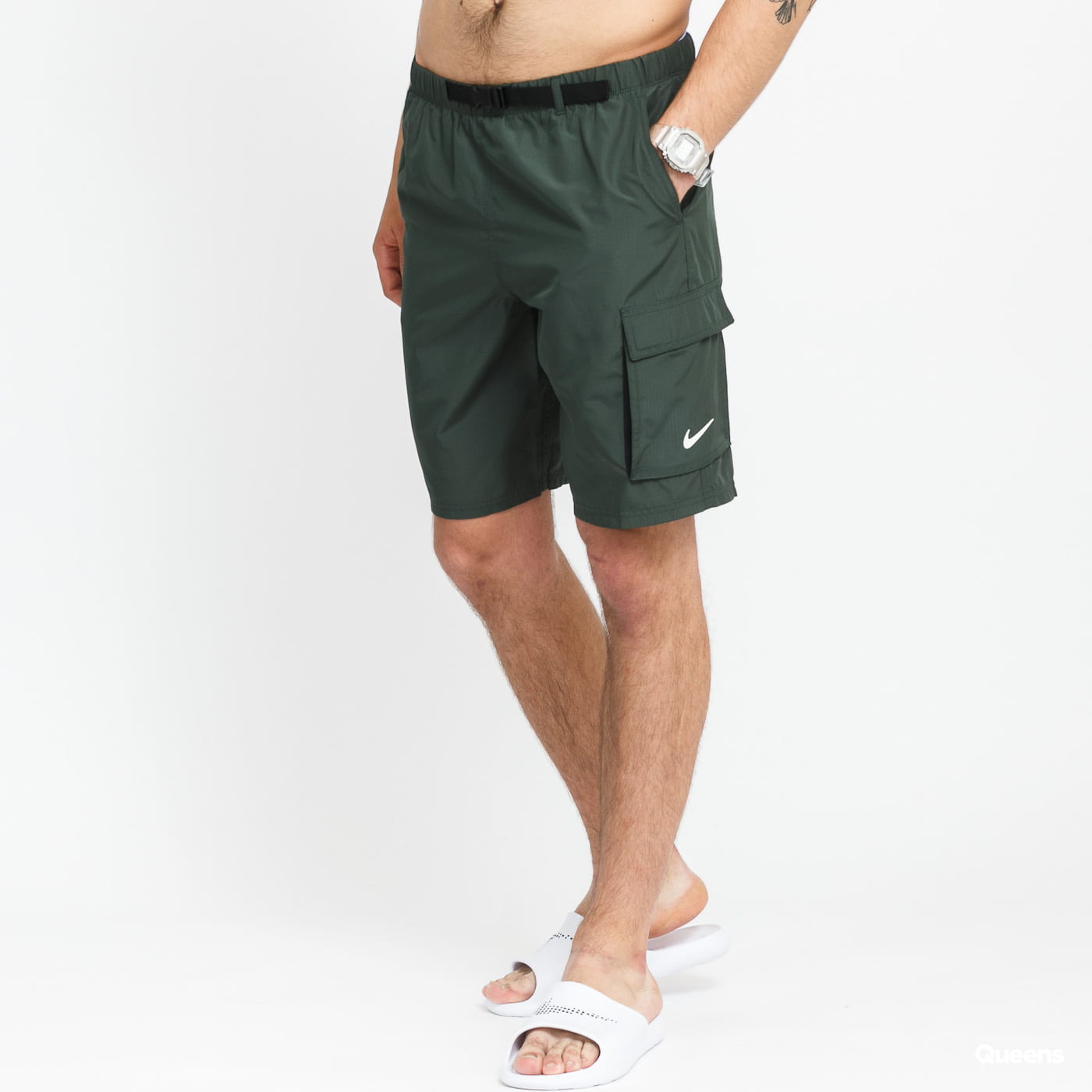 Nike Belted Packable 9" zelené L