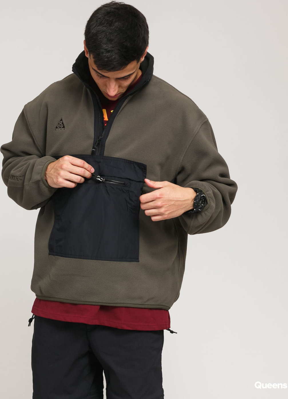 Nike M NRG ACG Polar HZ Anorak olivová / černá M