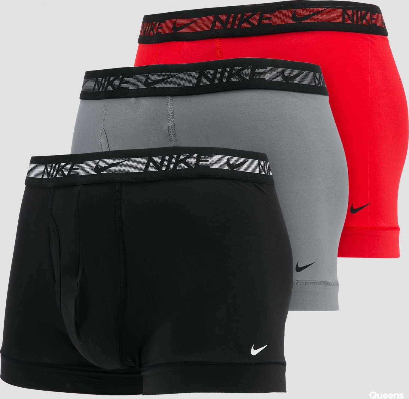 Nike Trunk 3Pack červené / šedé / černé XL