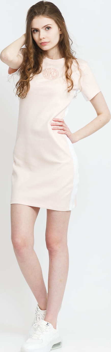 Nike W NSW Femme SS Dress Bdyco světle růžové L