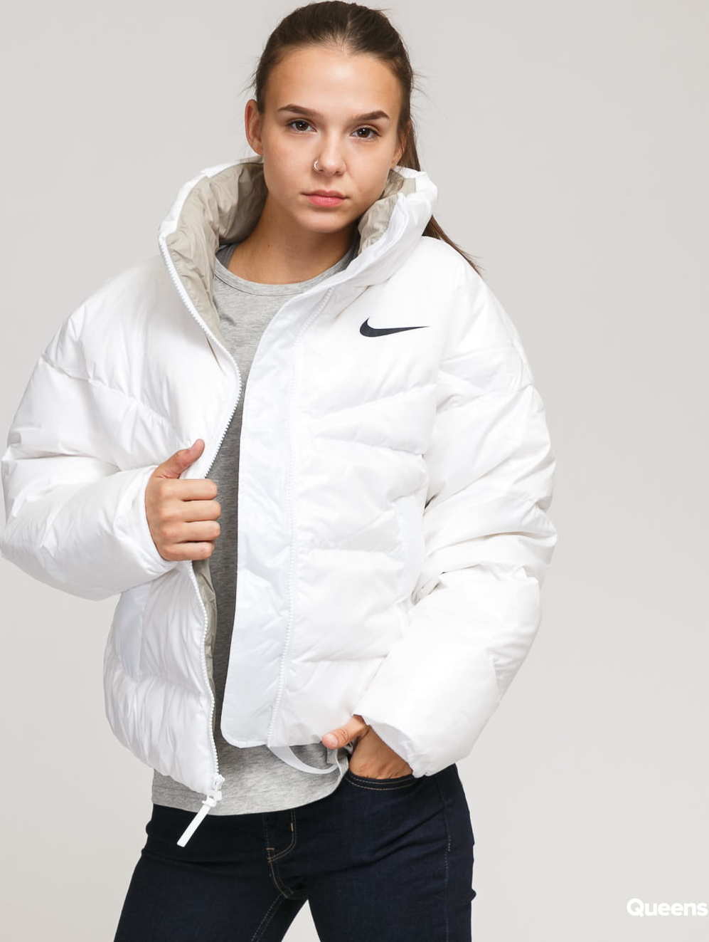 Nike W NSW STMT Down Jacket bílá L