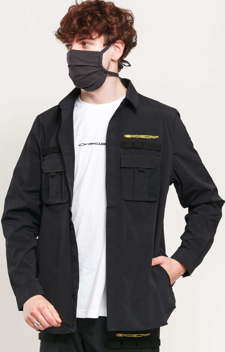 Oakley Stretch Logo Patch LS Shirt černá M