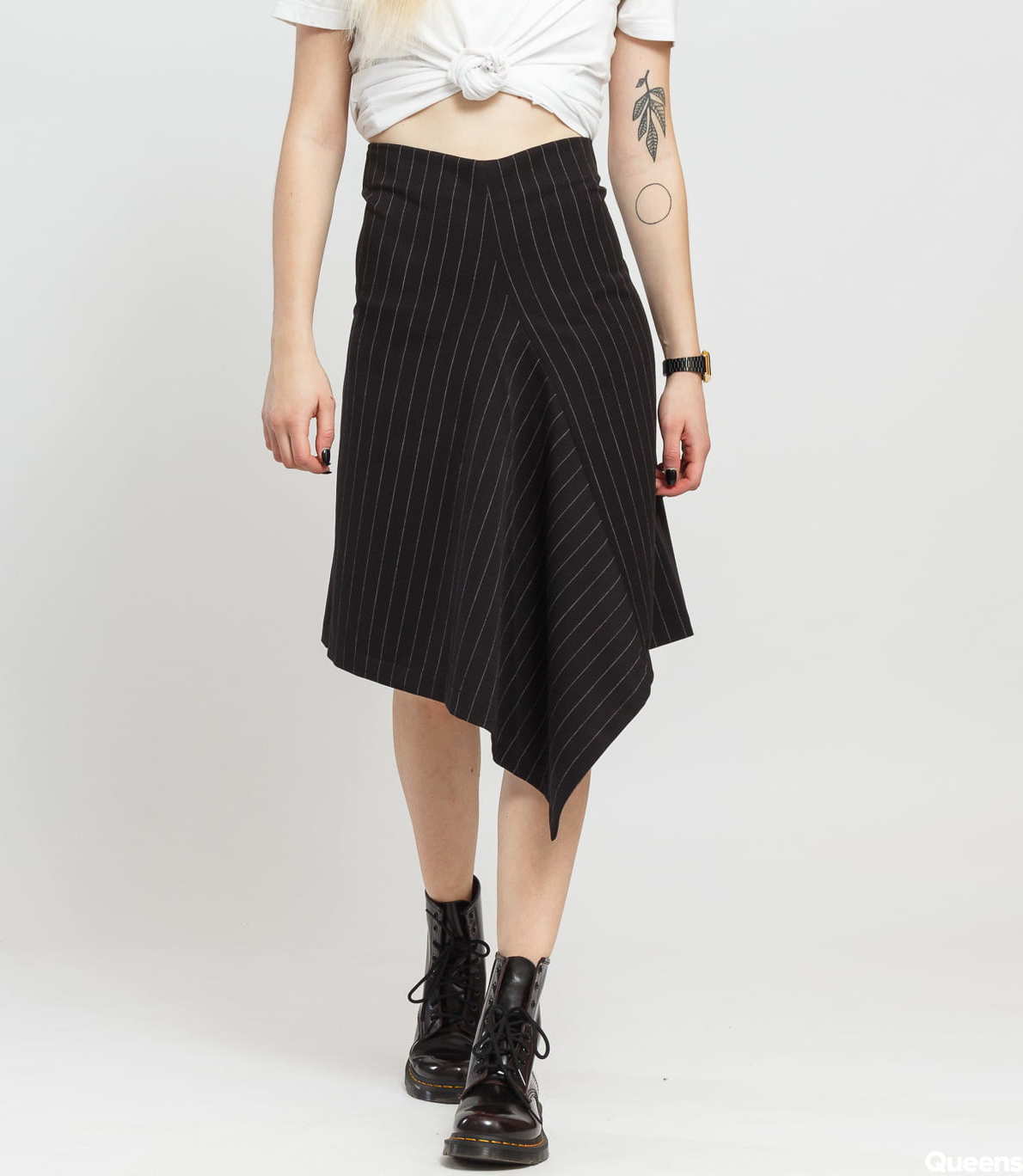 ODIVI Dream Stripe Skirt černá / bílá M