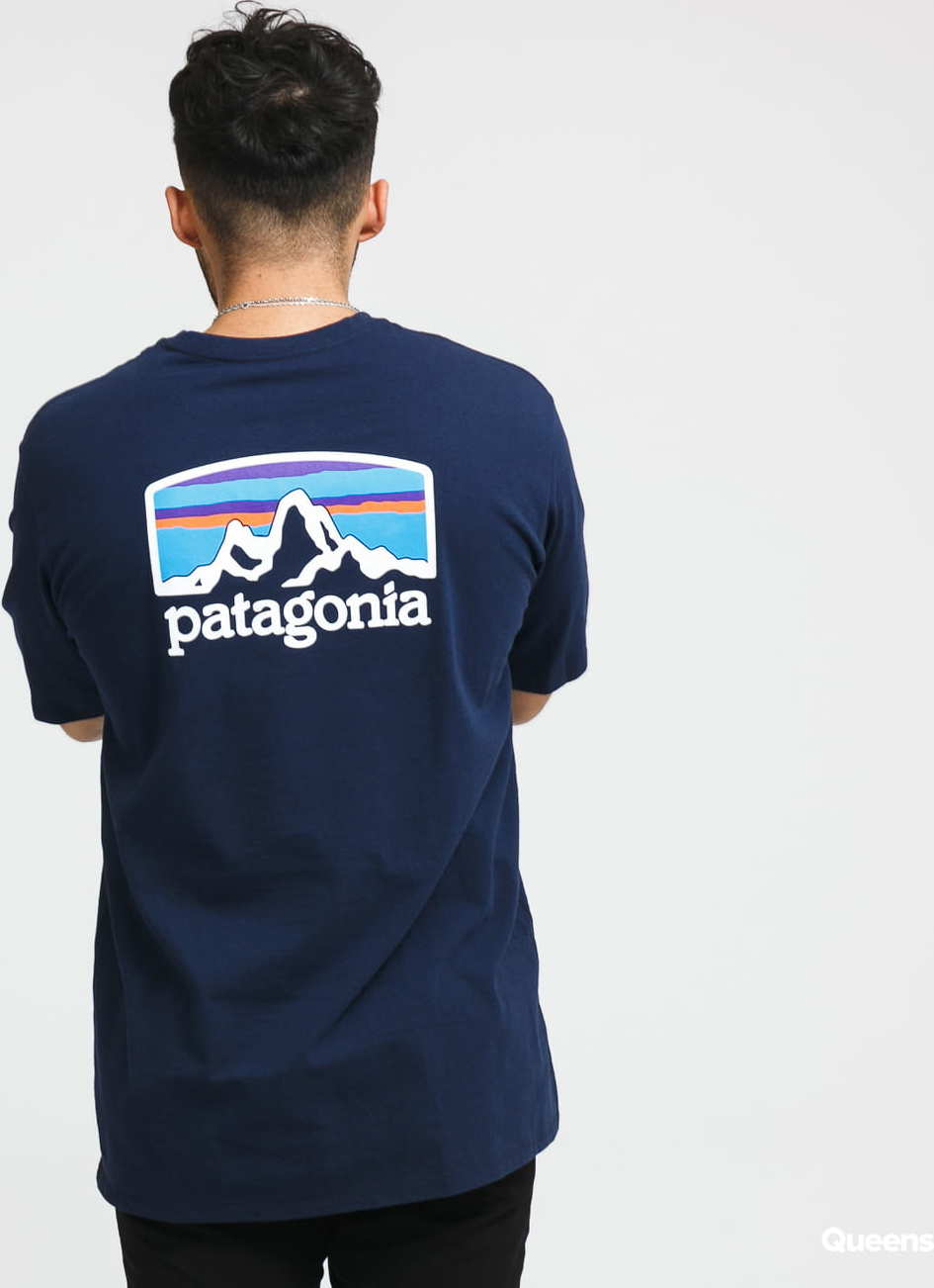 Patagonia M's Fitz Roy Horizons Responsibili Tee navy S