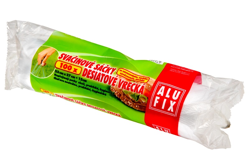 Alufix svačinové sáčky na roli s uchy