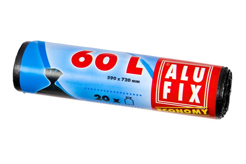 Alufix Economy odpadkové pytle černé 60 l 20 ks