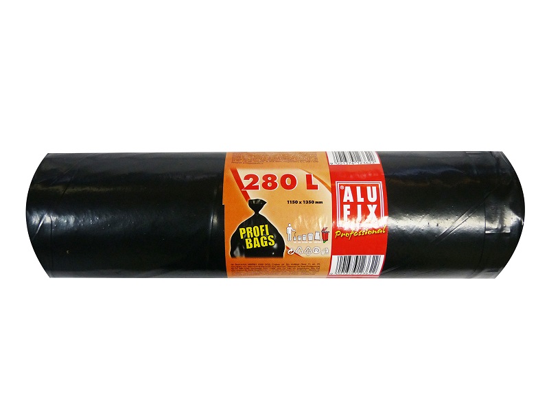 Alufix odpadkové pytle černé silné 280 l 5 ks