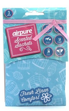 Airpure vonné sáčky s vůní svěžího prádla 3 ks