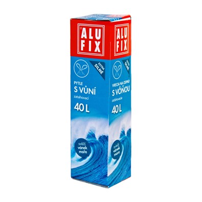 Alufix odpadkové pytle zatahovací s vůní mořského vánku 40 l 12 ks