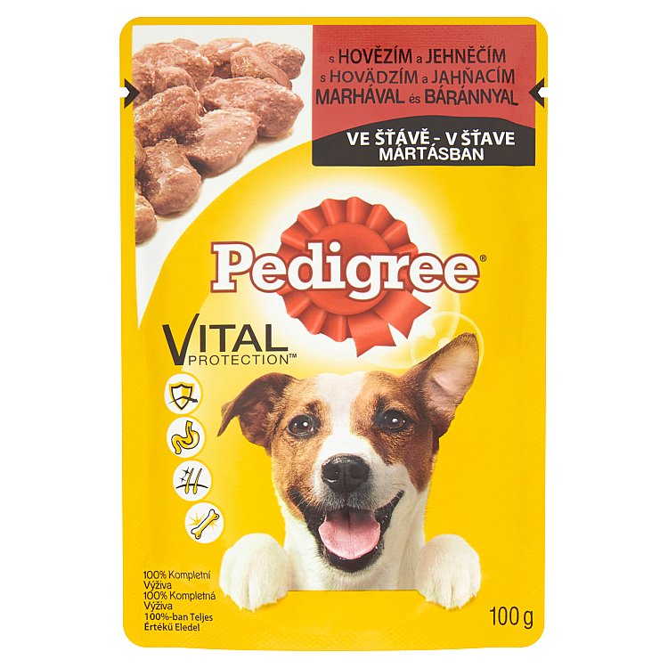 Kap.PEDIGREE ve stave hovezi-jehněčí 100g 100 g