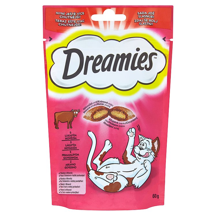 DREAMIES hovezi pro kocky 60g 60 g