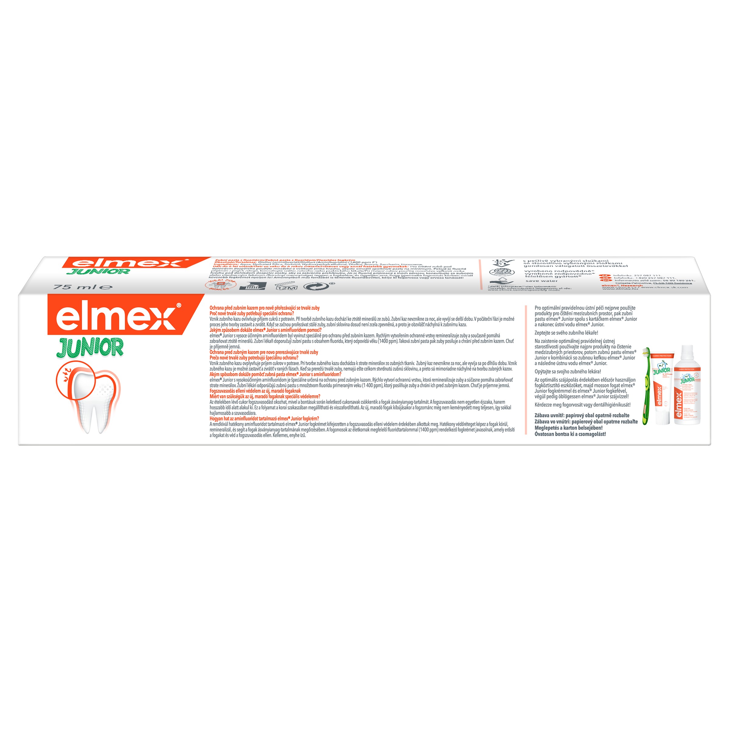 Elmex Junior zubní pasta s fluoridem 75 ml