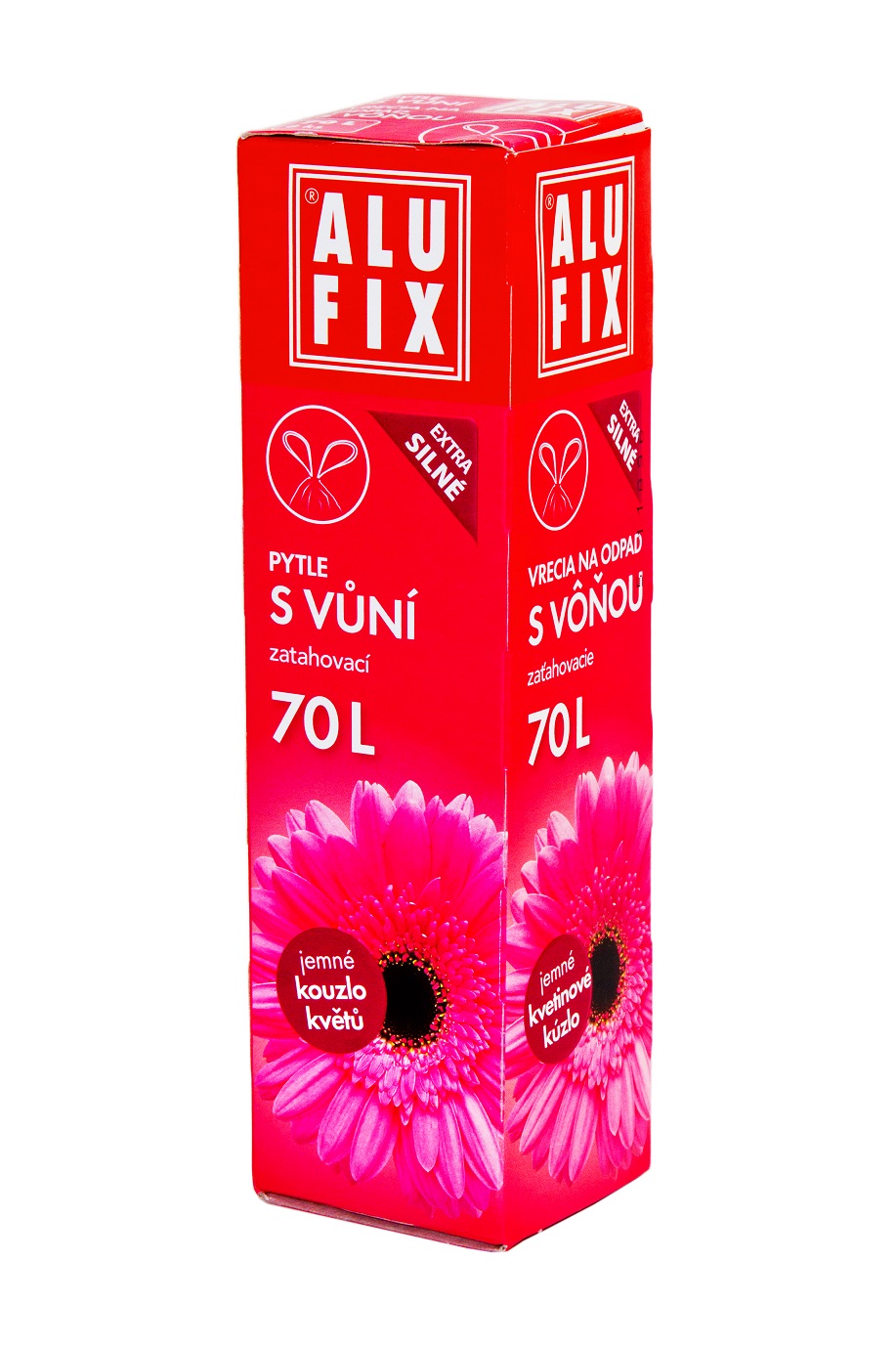 Alufix odpadkové pytle zatahovací s vůní kouzla květů 70 l 8 ks