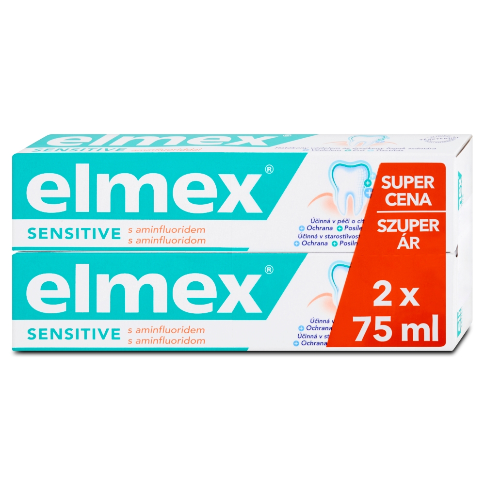 Elmex Sensitive Zubní pasta s aminfluoridem 2 x 75 ml