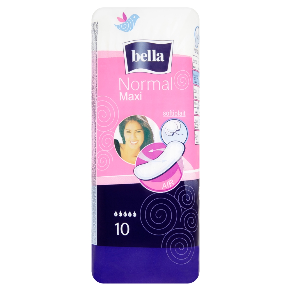 Bella Normal Maxi Hygienické vložky bez křidélek 10 ks