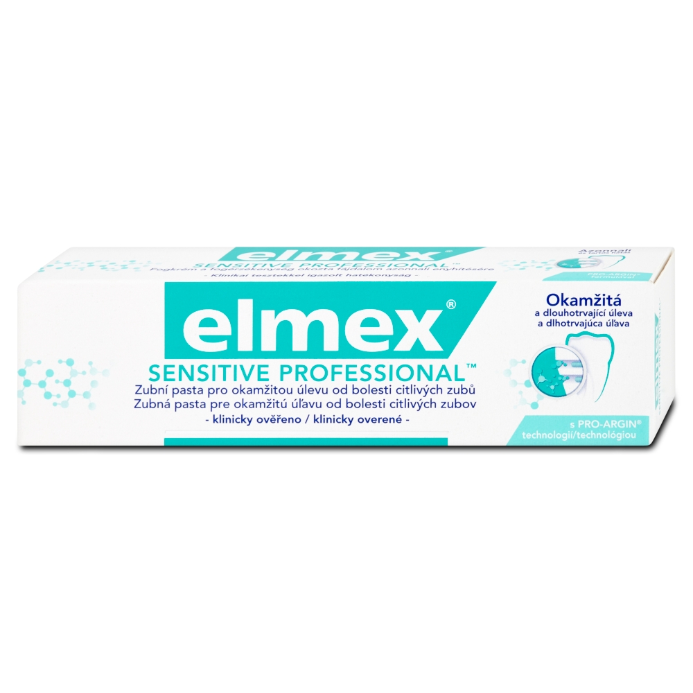 Elmex Sensitive Professional zubní pasta pro okamžitou úlevu od bolesti citlivých zubů 75 ml